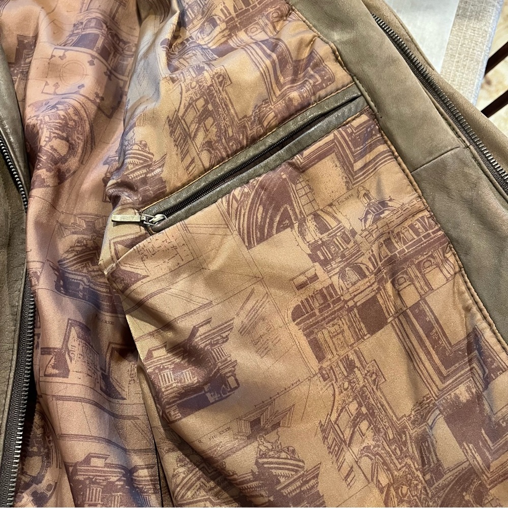 Vintage Structure leather Jacket - Picture 8 of 10